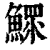 鰥(印刷字体·清·康熙字典)